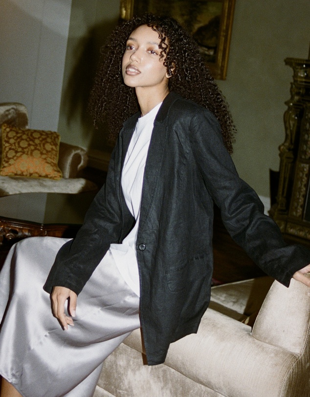 CAMIXA - Jackie Oversized Linen Blazer Jacket