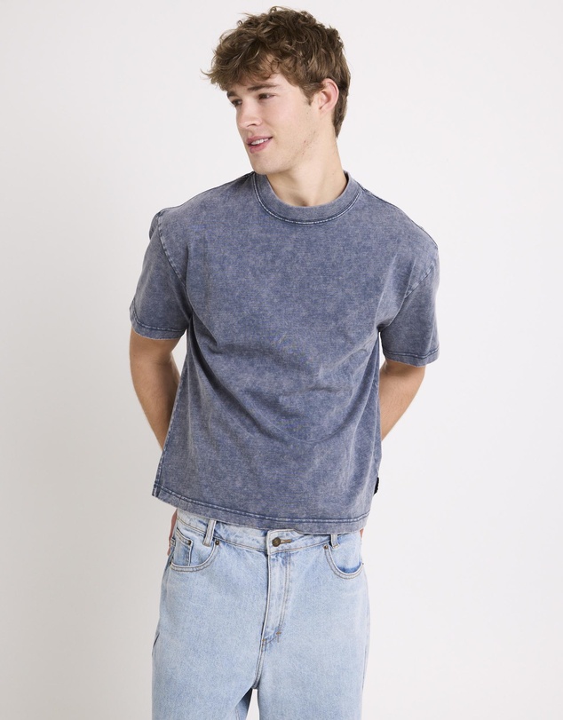 Black Noise White Rain - Signature Crop T-Shirt