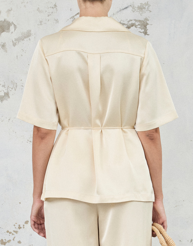 FRIEND of AUDREY - The Satin Dinner Shirt