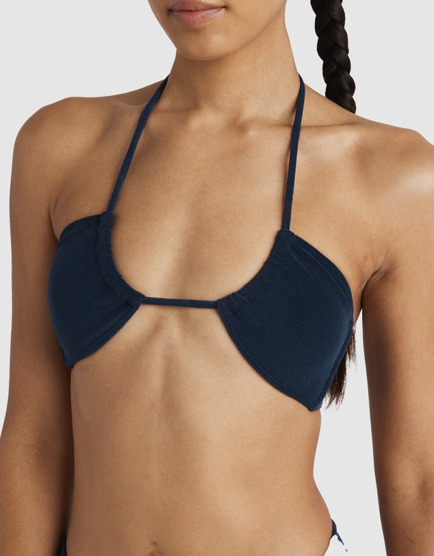 RVCA - Womens Tezzy Solid Halter Bikini Top