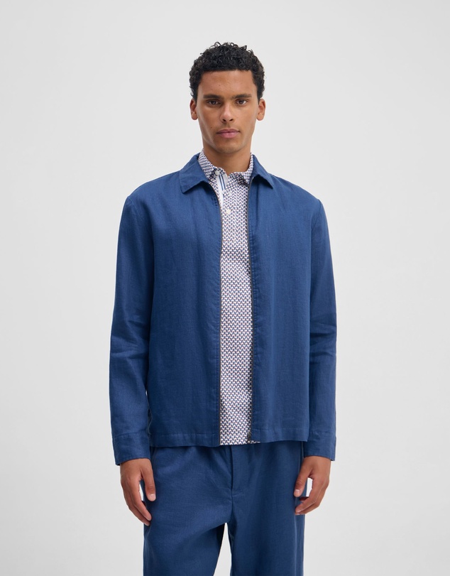 Oxford - Adem Linen Zip Bomber