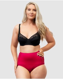 Naturana - Organic Cotton & Lace High Waist Period Underwear