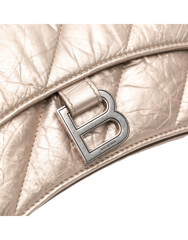 Pre-Loved by Azura Reborn - Pre-Loved Small Metallic Calfskin Crush Chain Shoulder Bag