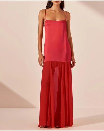 Shona Joy - Moraya Dropped Waist Maxi Dress