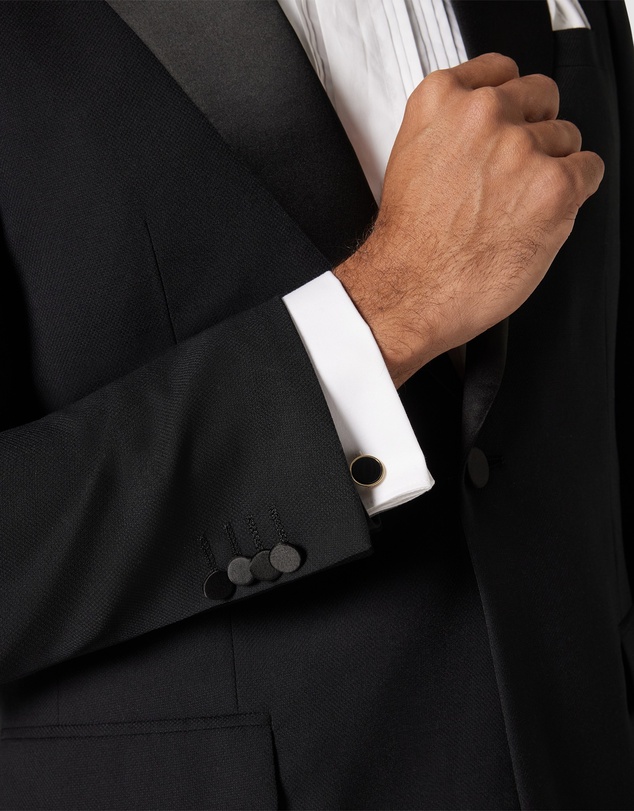 Politix - Slim Fit Premium Wool Silk Tuxedo Jacket