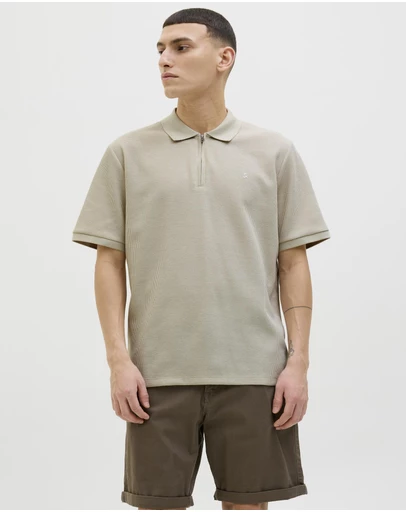 Jack & Jones - Austin Zip SS Polo