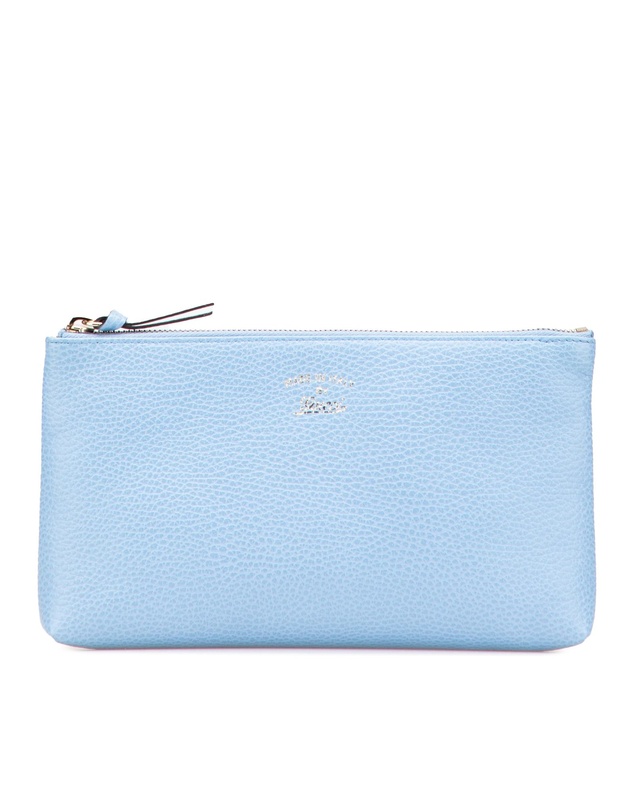 Pre-Loved by Azura Reborn - Pre-Loved gucci Textured Leather Pouch with Zip Closure for Accessories Storage and Organization