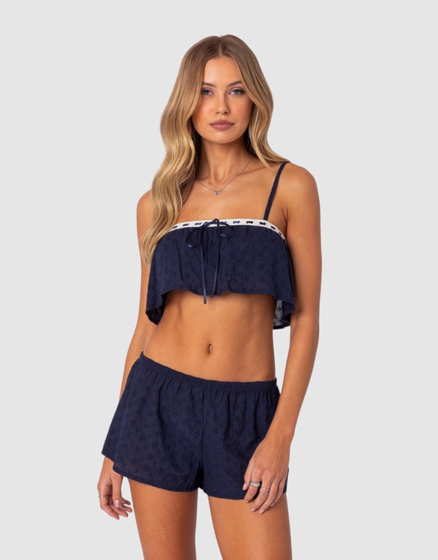 EDIKTED - Edan Cotton Lace Shorts