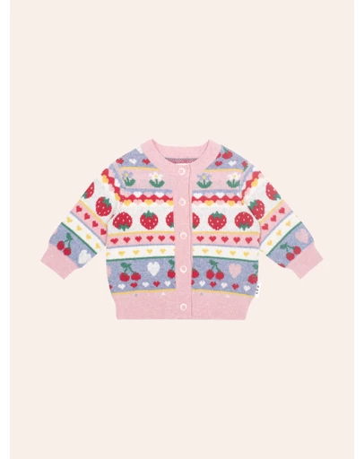 Huxbaby - Tutti Frutti Floral Knit Cardigan - Babies