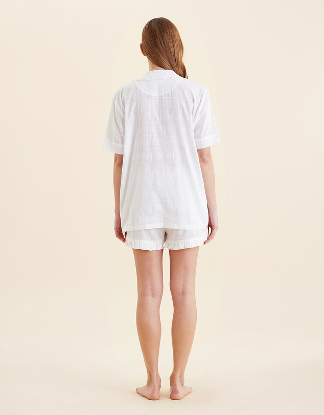 Papinelle - Ivy Organic Cotton Frill Short Sleeve Boxer PJ Set