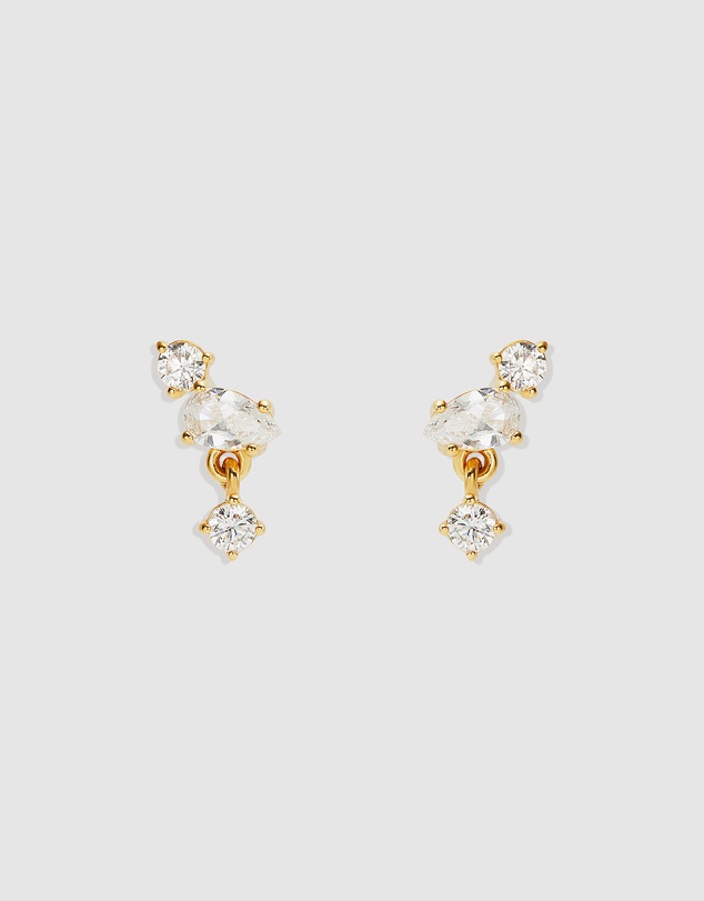 By Charlotte - No Rain, No Flowers Stud Earrings