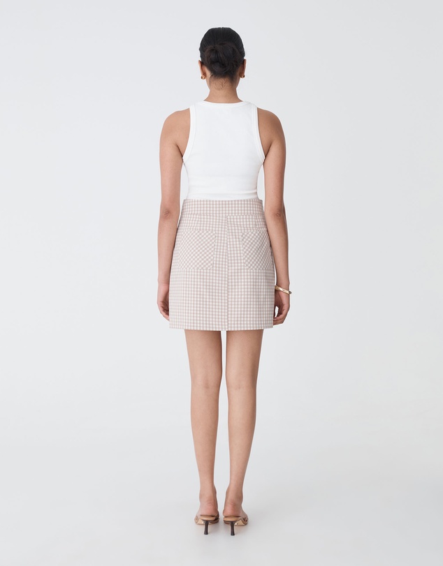 Forcast - Koora Checked Mini Skirt
