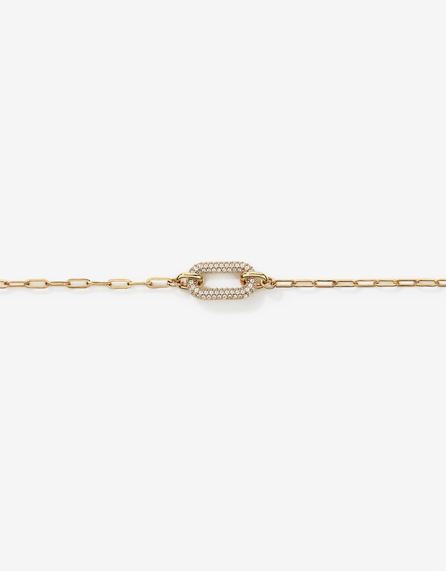 Michael Hill - Luxe Links Necklace with Cubic Zirconia in 18kt Vermeil