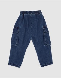 Fox & Finch - Indigo Cargo Pull On Jeans 3-7 Yrs