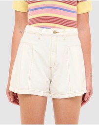 Abrand - 94 High Pleated Shorts - ICONIC EXCLUSIVE