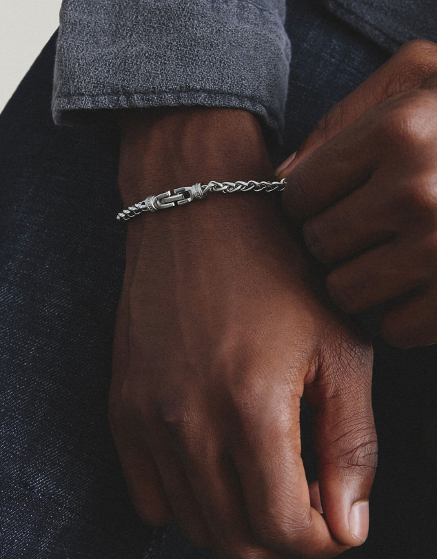 THOMAS SABO - Stainless Steel Adjustable Box Chain Bracelet 4mm