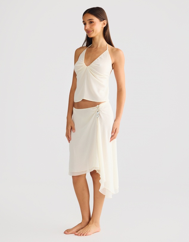 Vacay Swimwear - Aurelia Skirt Off-White