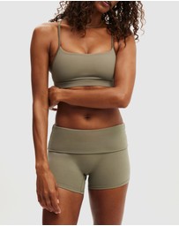 Cotton On Body Active - Ultra Soft Roll Over Shortie Shorts