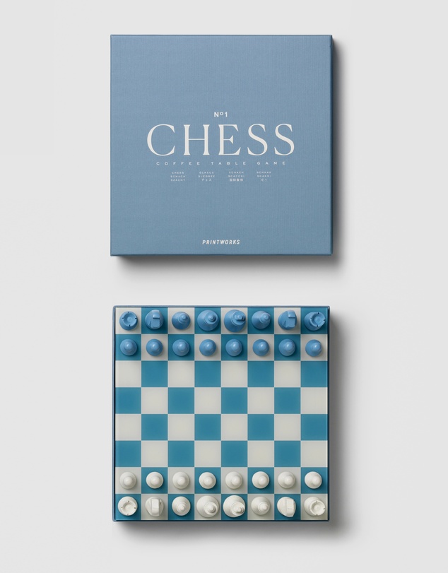 Printworks - Printworks Classic Chess-Dusty Blue