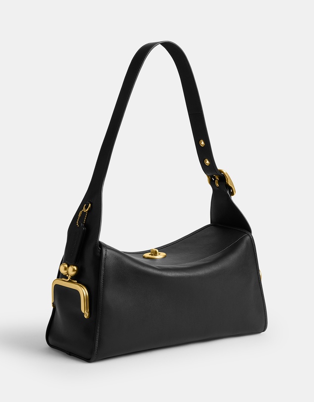 Coach - Natural Grain Leather Haversack Bag