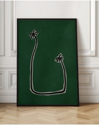 Olive et Oriel - Soul Bound - Green by Shatha Al Dafai Art Print