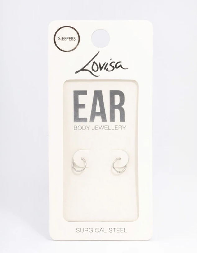 Lovisa - Surgical Steel Fine Sleep Earrings 6mm