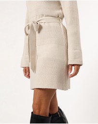 Petal & Pup - Lucca Mini Sweater Dress - Bone