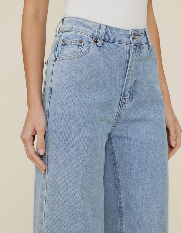 The Fated - Crop Wide Leg Jeans