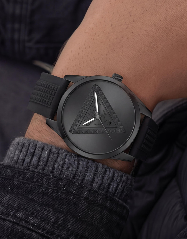GUESS - GUESS Mens Black Analogue Watch