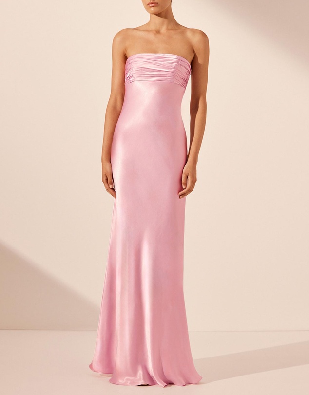 Shona Joy - La Lune Strapless Rushed Bodice Maxi Dress