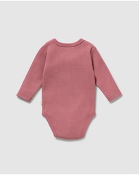 Wilson & Frenchy - Organic Rib Long Sleeved Bodysuit - Babies