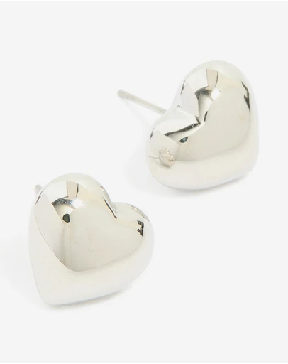 Lovisa - Waterproof Stainless Steel Small Chunky Heart Stud Earrings