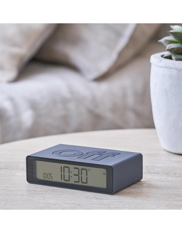 Lexon - Lexon Flip Mini Reversible Alarm Clock - Grey