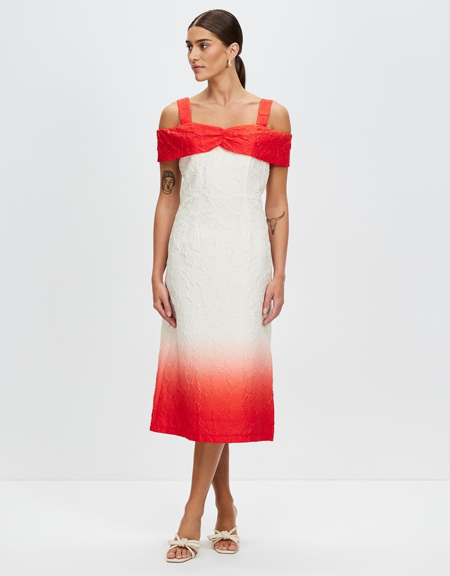 Pink Ruby - Stylish Moves Off Shoulder Dress