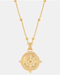 Dower & Hall - Women's Small True North Talisman Pendant In Gold Vermeil