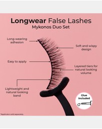 MCoBeauty - Longwear False Lashes Natural Duo Set - Mykonos