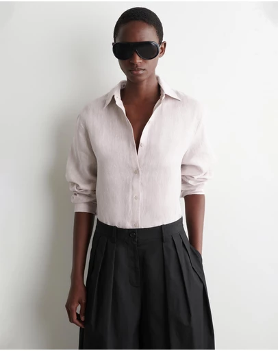COS - Button Down Collar Linen Shirt