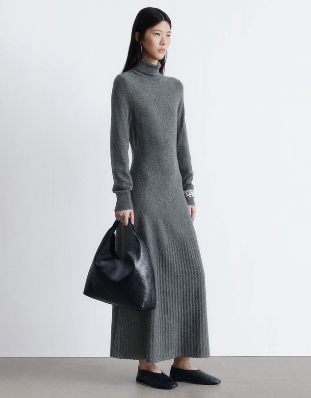 & Other Stories - Merino Wool Turtleneck Maxi Dress