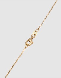 Elli Jewelry - Necklace Y with Zirconia 925 Sterling Silver Gold-plated