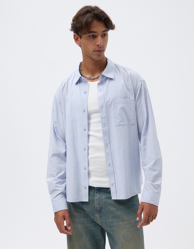 AERE - Echo Stripe Boxy Shirt