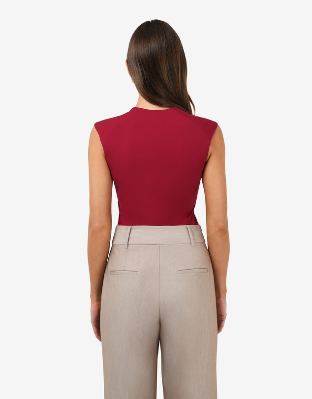 Forcast - Soho Rounded Square Neck Top