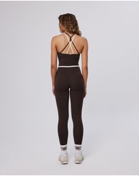 Upstate - Air Sculpt Contrast 7/8 Tight - Espresso
