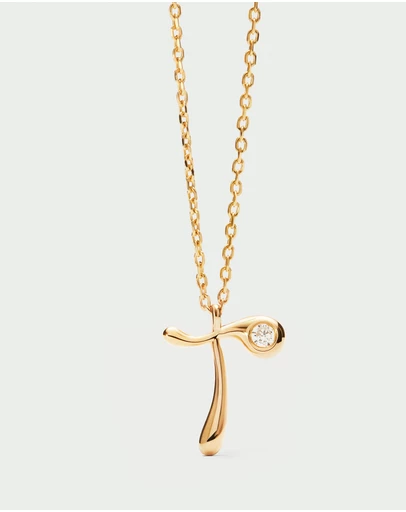 PDPAOLA - Initial 2026 T Pendant Necklace