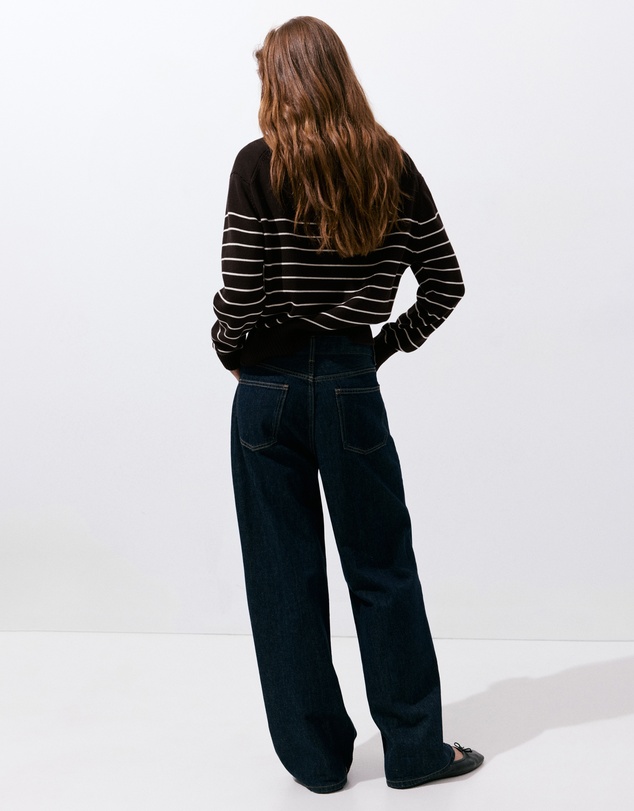 M.N.G - Striped Sweater with Zip