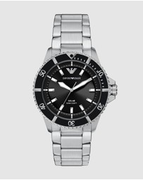 Emporio Armani - Silver Tone Analogue Watch