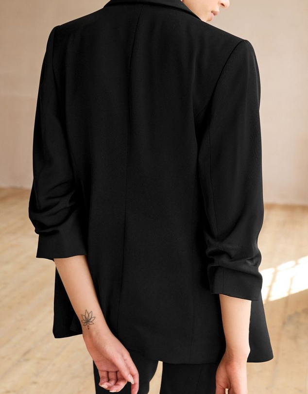 NEXT - Relaxed Ruched Sleeve Blazer
