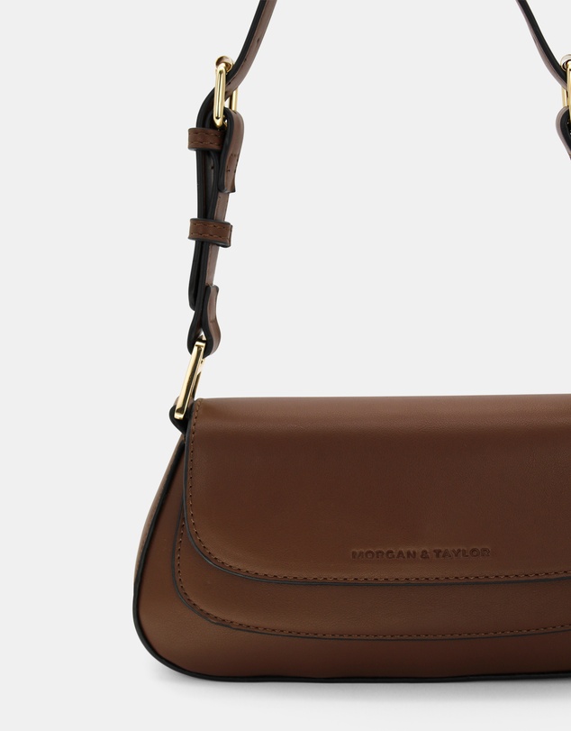 Morgan & Taylor - Hailey Shoulder Bag in Chocolate Brown