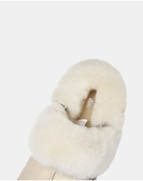 EVERAU - Australian Shepherd Ugg Musa Platform Cow Suede Upper House Shoes