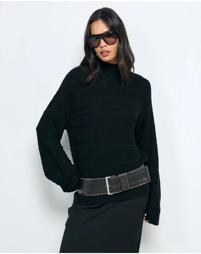 AERE - Dea Wool Blendcable Knit Jumper