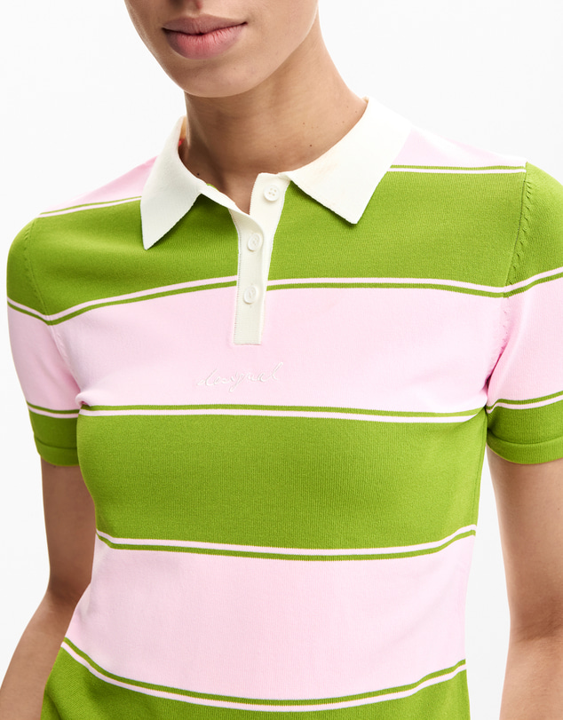 Desigual - Polo shirt with laces